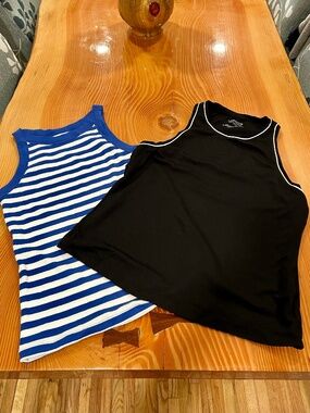 BUNDLE: Two High Neck Tank Tops - Size L
